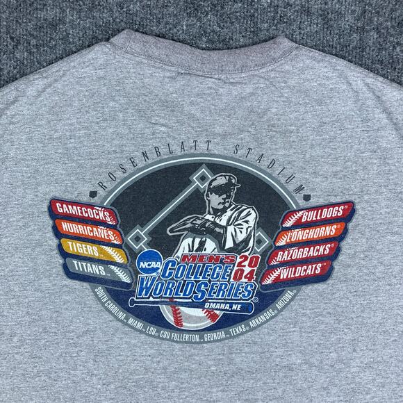 TCX T-Shirt Mens Size L Gray Church Softball World Series 2000 Event Graphic Tee - Picture 1 of 9